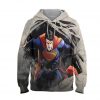 Superman Night Power Hoodie – 3D Printed Pullover Hoodie