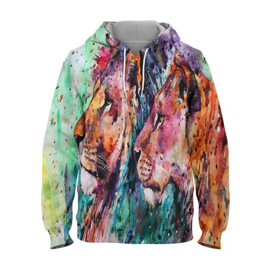 Water Colour – 3D Printed Pullover Hoodie