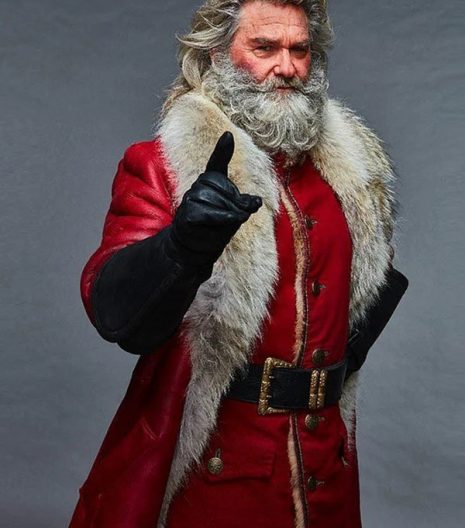The Christmas Chronicles Kurt Russell Shearling Trench Coat