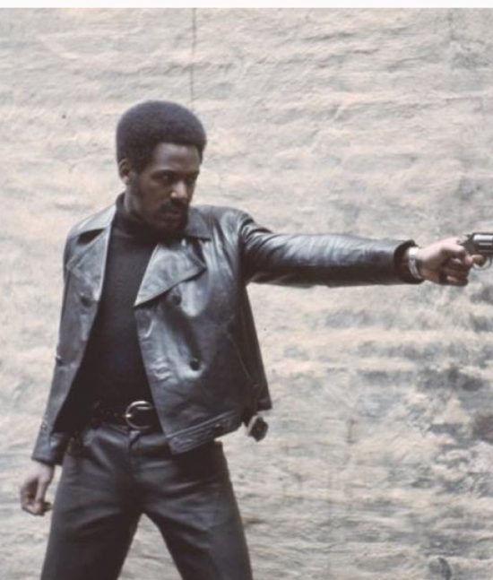 John Shaft 1971 Black Leather Jacket