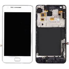 Samsung i9105 Galaxy S2 Plus LCD Display + Touchscreen + Frame White