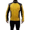 Infamous Cole MacGrath Black And Yellow Leather Jacket