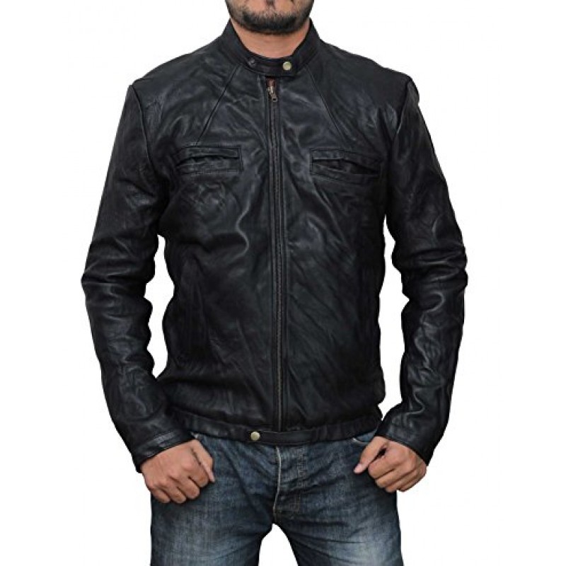 17 Again Zac Efron Black Leather Jacket-800×800