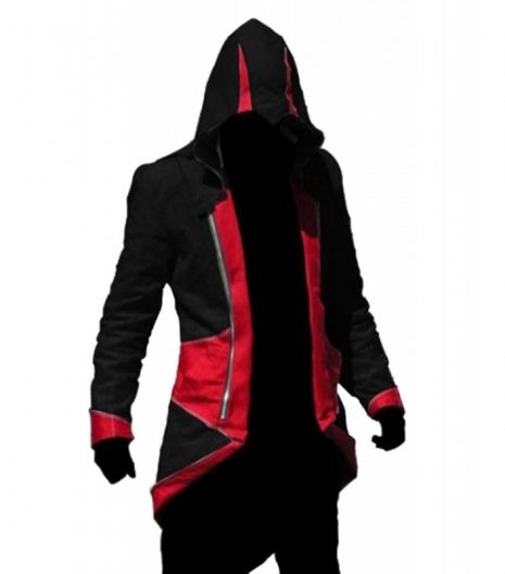 Assassins Creed III Connor Kenway Red Black Cotton Jacket Costume