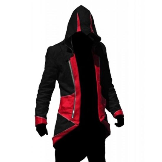 Assassins Creed III Connor Kenway Red Black Cotton Jacket Costume