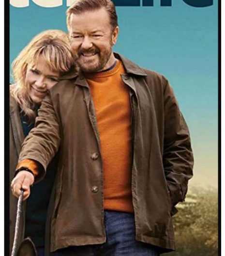 After Life S03 Ricky Gervais Brown Cotton Jacket