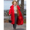 Modern Love Julia Garner Red Hood Coat
