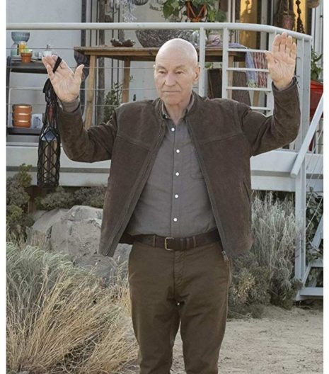 Start Trek Picard Jean-Luc Picard Suede Leather Jacket