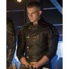 Crisis On Earth X Ray Terrill Black Leather Jacket