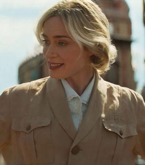 Jungle Cruise Emily Blunt Lily Houghton leather Jacket