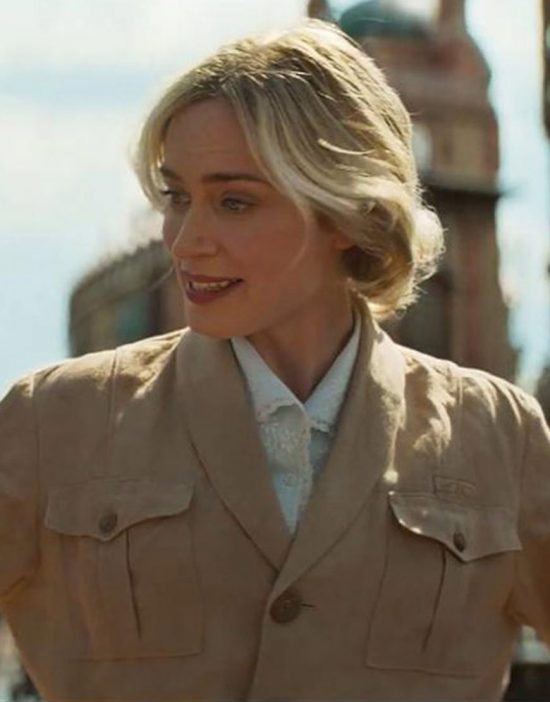 Jungle Cruise Emily Blunt Lily Houghton leather Jacket
