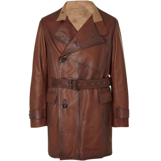 The King's Man Ralph Fiennes Leather Coat - Jeedad